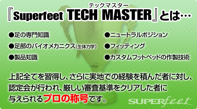 Superfeet テックマスター