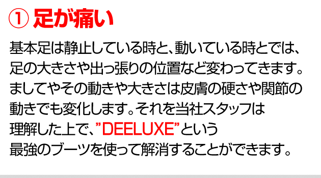 1. 足が痛い